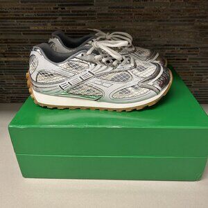 Bottega Veneta Sneakers - Silver White - Premium Quality